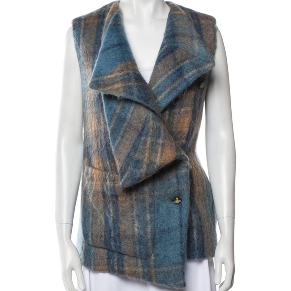 Vivienne Westwood Red Label Mohair Tartan Vest - Picture 1 of 7